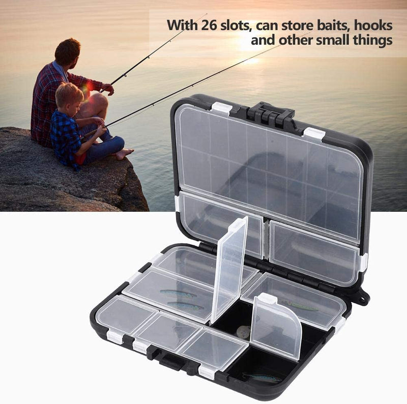 VGEBY1 Lure Box, Fishing Lure Boxes Bait Tackle 26 Slots Box Lures Holder Fishing Accessories Boxes Storage Containers Sporting Goods > Outdoor Recreation > Fishing > Fishing Tackle VGEBY1   