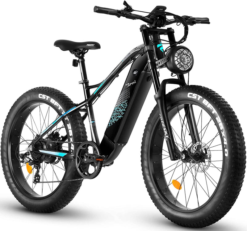 Electric Bike, FREESKY 750W Electric Bike for Adults BAFANG Motor 48V 15Ah Samsung Cell Battery Ebike, Fat Tire Electric Bicycles, 32MPH 35-80Miles Electric Mountain Bike, Shimano 7-Speed UL Certified Sporting Goods > Outdoor Recreation > Cycling > Bicycles FREESKY Matte Black  