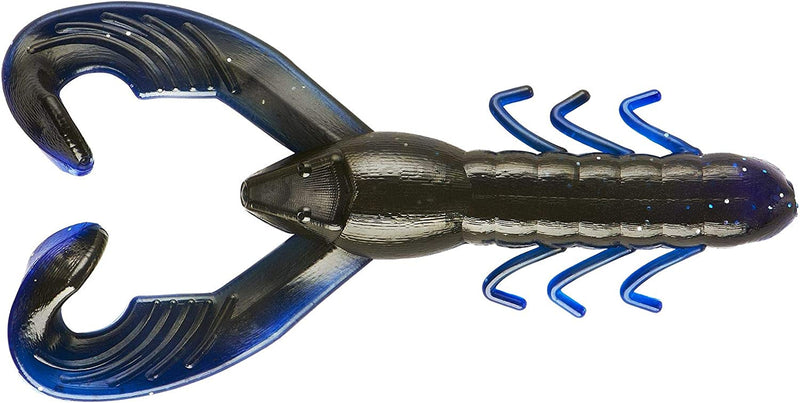 YUM Chrsitie Craw Soft Plastic Bait Fishing Lure - Great for Flipping and Pitching and as a Jig Trailer, 3.5 Inch Length, 8 per Pack Sporting Goods > Outdoor Recreation > Fishing > Fishing Tackle > Fishing Baits & Lures Pradco Outdoor Brands Black Blue Shadow  