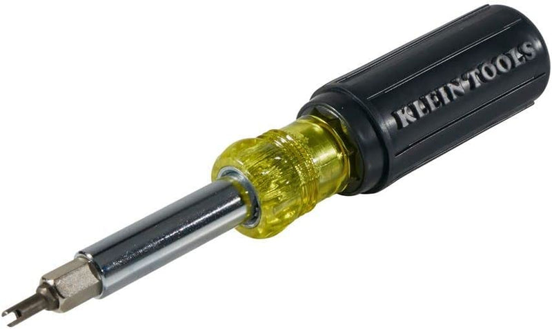 Klein Tools 32527 Multi-Bit Screwdriver / Nut Driver, 11-In-1 with Phillips, Slotted, Square, and Schrader Bits and Nut Drivers Sporting Goods > Outdoor Recreation > Fishing > Fishing Rods Klein Tools   
