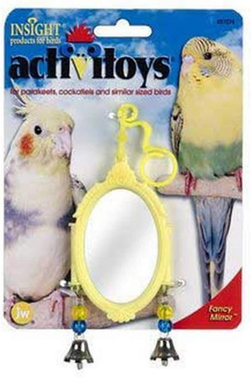 JW Pet Company Activitoy Fancy Mirror Small Bird Toy, Colors Vary