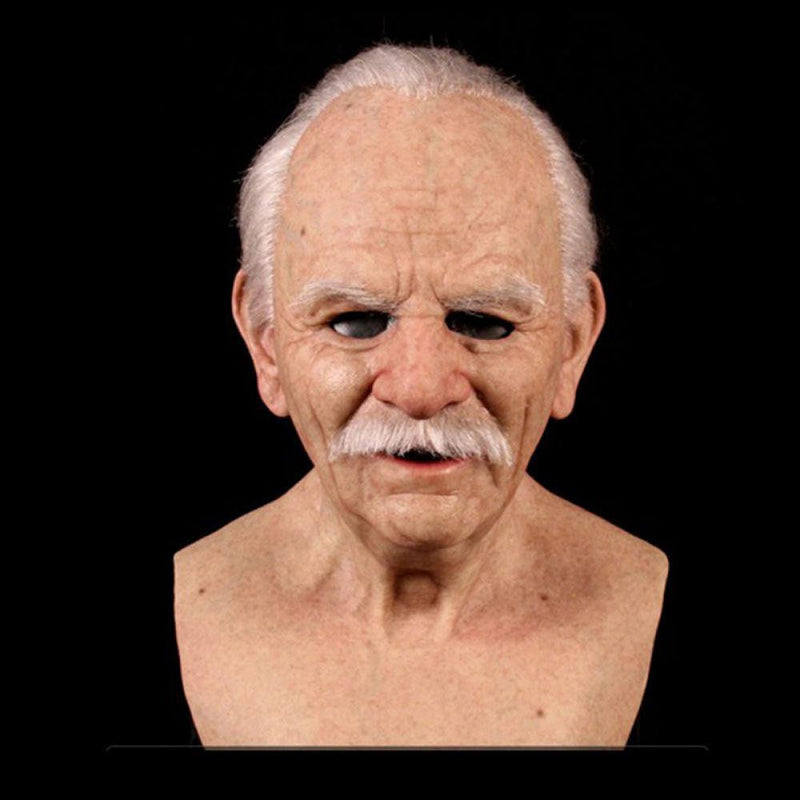 Halloween Old Man Mask,Grandpa Head Halloween Cosplay Party Performance Prop Party Latex Full Head Mask Apparel & Accessories > Costumes & Accessories > Masks Tinkercad 1