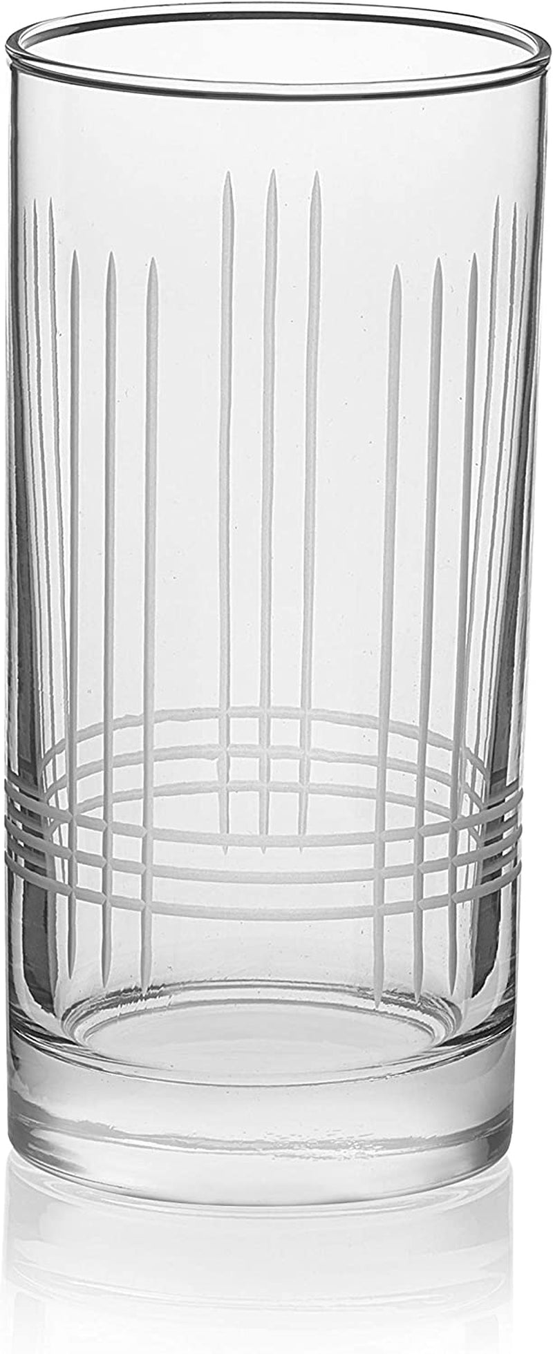 Libbey Cut Cocktails Scribe Tumbler Glasses, 15-Ounce, Set of 8 Home & Garden > Kitchen & Dining > Tableware > Drinkware Libbey   