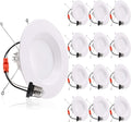 Energetic LED Can Light 5/6 Inch Dimmable, 12W=150W, Daylight 5000K, 1000LM, Energy Star & ETL, LED Recessed Lighting Downlight, Baffle Trim, Damp Rated, 12 Pack Home & Garden > Lighting > Flood & Spot Lights YANKON 5000K Daylight  