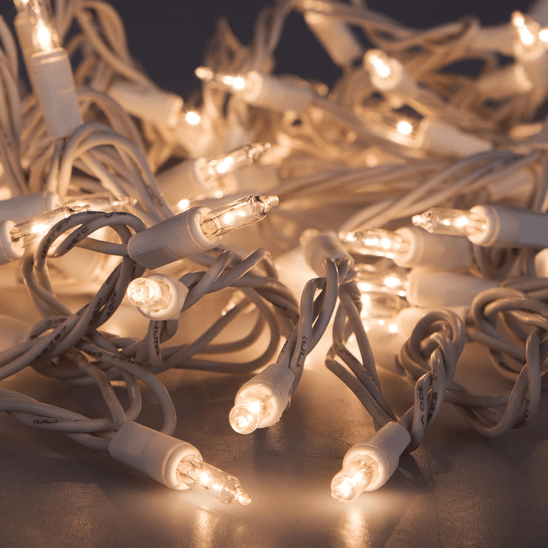 612 Vermont 100 Clear Christmas Lights on White Wire, UL Approved for Indoor/Outdoor Use, 18 Foot of Lighted Length, 20 Foot of Total Length Home & Garden > Lighting > Light Ropes & Strings 612 Vermont   