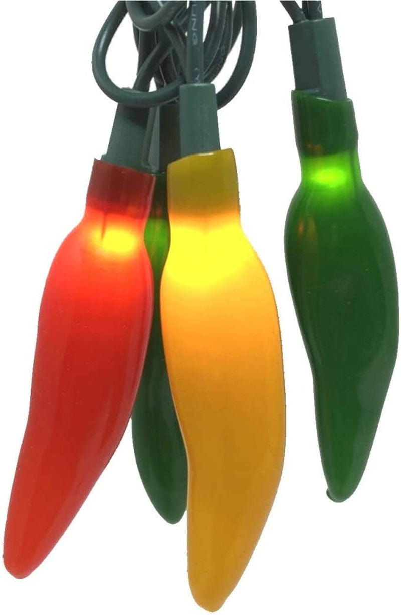 612 Vermont 35 Count Chili Pepper String Light, Indoor/Outdoor Use, Connect up to 13 Sets End to End, 11.8 Foot Lighted Length, 12.4 Foot Total Length (Red/Green/Yellow) Home & Garden > Lighting > Light Ropes & Strings L & H UNION CO LTD Red/Green/Yellow  