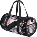 Cute Panda Duffel Bag,Canvas Travel Bag for Gym Sports and Overnight Home & Garden > Household Supplies > Storage & Organization ALAZA skull and flowers  