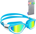 Kids Swim Goggles, OMID Comfortable Polarized Anti-Fog Swimming Goggles Age 6-14 Sporting Goods > Outdoor Recreation > Boating & Water Sports > Swimming > Swim Goggles & Masks OMID A1-polarized Gold - Blue Frame  