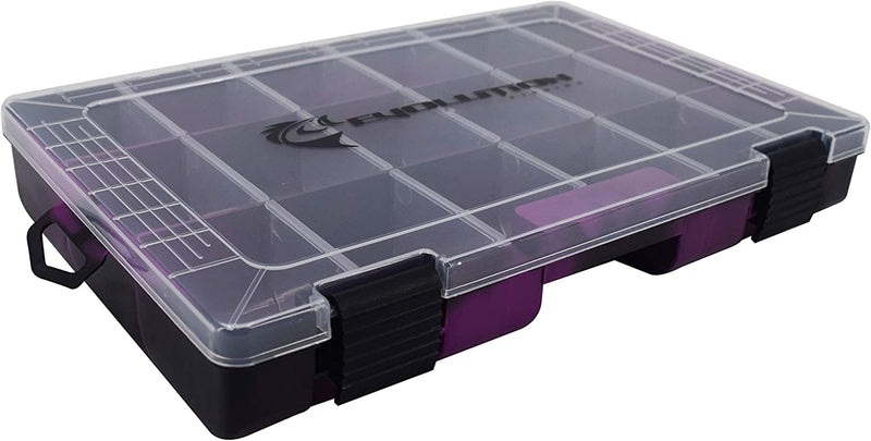 Evolution Outdoor 3600 Drift Series Fishing Tackle Tray – Colored Tackle Box Organizer with Removable Compartments, Clear Lid, 2 Latch Closure, Utility Box Storage Sporting Goods > Outdoor Recreation > Fishing > Fishing Tackle Evolution Outdoor Red 4 pk 