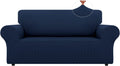 LURKA Stretch Sofa Covers - Spandex Non Slip Couch Sofa Slipcover, Soft with Elastic Bottom for Kids (Dark Green, Large) Home & Garden > Decor > Chair & Sofa Cushions LURKA Navy Medium 