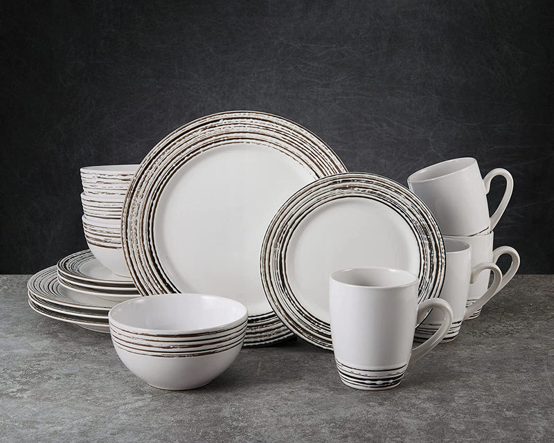 Pfaltzgraff Bryson 16-Piece Dinnerware Set, Service for 4, White Home & Garden > Kitchen & Dining > Tableware > Dinnerware Lifetime Brands Inc.   