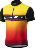 TSLA Men'S Short Sleeve Bike Cycling Jersey, Quick Dry Breathable Reflective Biking Shirts with 3 Rear Pockets Sporting Goods > Outdoor Recreation > Cycling > Cycling Apparel & Accessories TSLA Short Sleeve Print Sunset Blvd Medium 