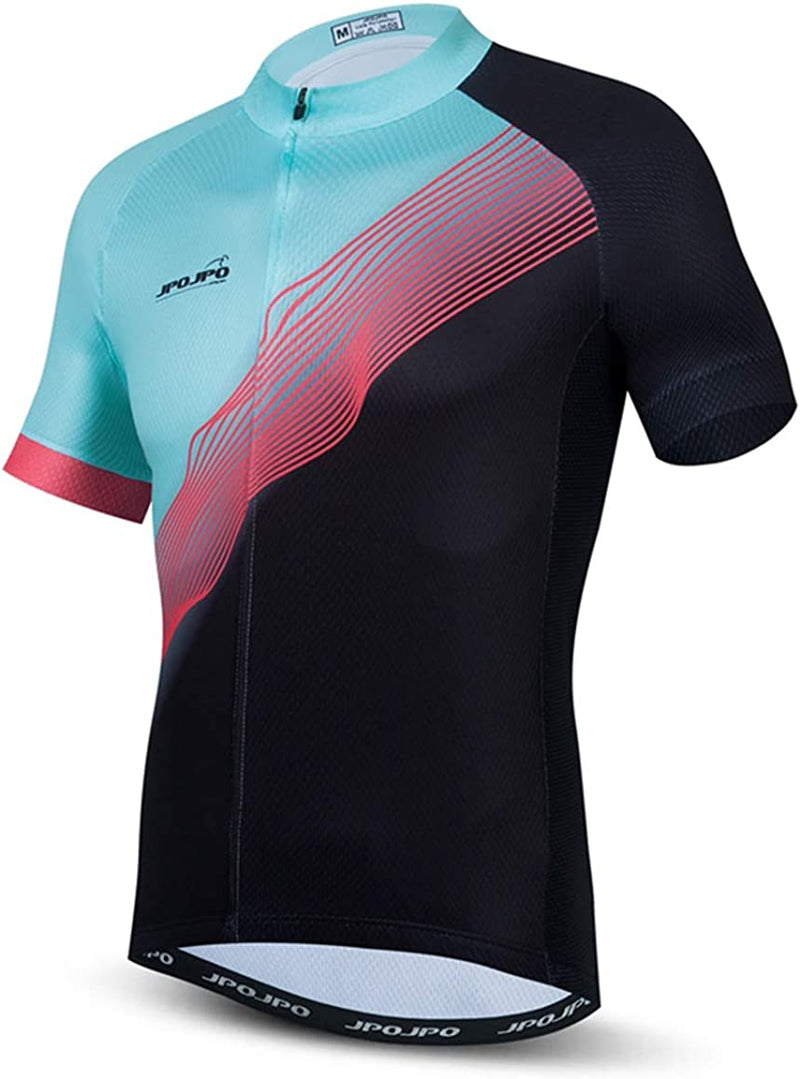 Weimostar Men'S Comfy Fitting Cool Summer Cycling Jersey with 3 Rear Pockets- Moisture Wicking, Breathable Sporting Goods > Outdoor Recreation > Cycling > Cycling Apparel & Accessories Weimostar Cu5048-sj X-Large 