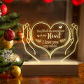 Woodemon Sister Gifts from Sister Birthday Night Light 5.9 Inch Acrylic USB Low Power Night Lamp, Best Friends Christmas Graduation Wedding Anniversary Thanksgiving Gifts for Sister Bestie Home & Garden > Lighting > Night Lights & Ambient Lighting Woodemon To Boyfriend 5.9IN 