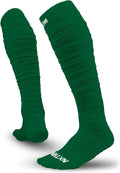 Nxtrnd XTD Scrunch Football Socks, Extra Long Padded Sports Socks for Men & Boys Sporting Goods > Outdoor Recreation > Winter Sports & Activities NXT NXTRND Dark Green Medium 