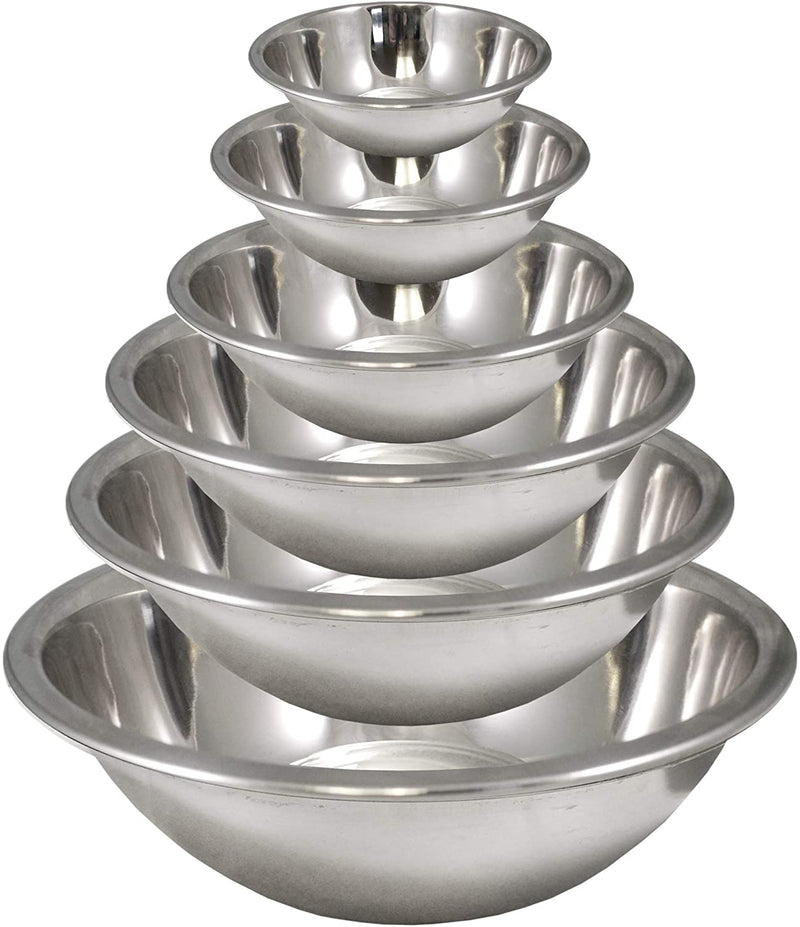 Stainless Steel Mixing Bowls Set (Set of 6) - Polished Mirror Kitchen Bowls, Nesting Bowls for Space Saving Storage, Ideal for Cooking, Baking & Serving, Food Prep & Salad Prep. Home & Garden > Kitchen & Dining > Kitchen Tools & Utensils Homearray   