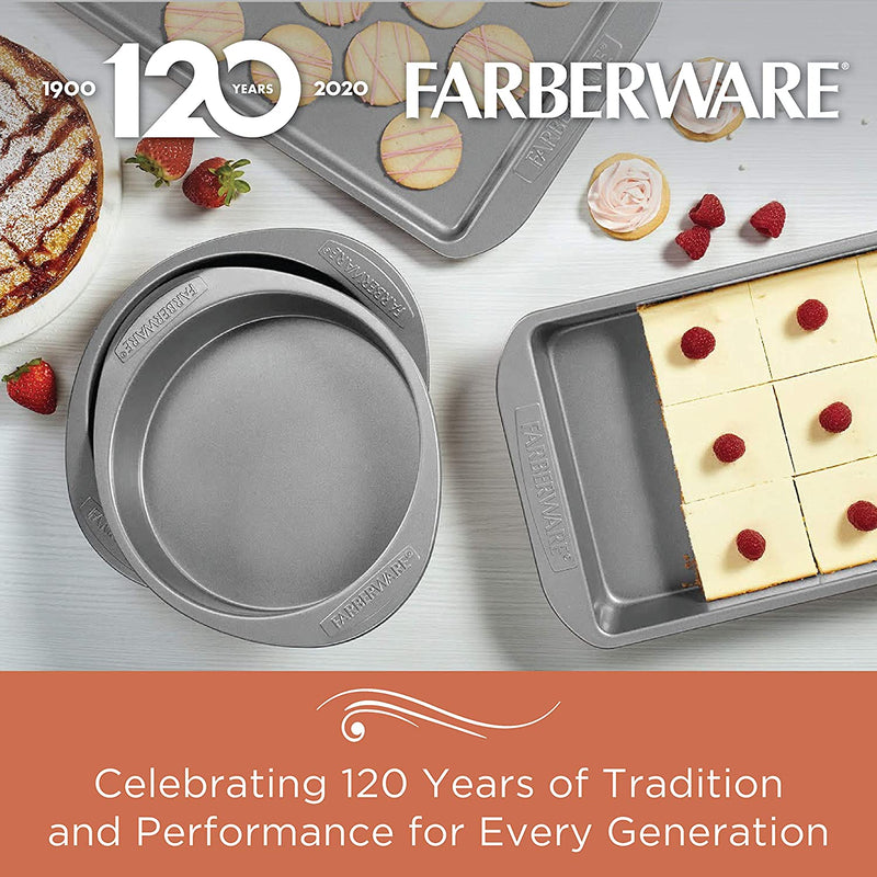 Farberware Nonstick Bakeware Set, Nonstick Cookie Sheets / Baking Sheets - 2 Piece, Gray Home & Garden > Kitchen & Dining > Cookware & Bakeware Farberware   