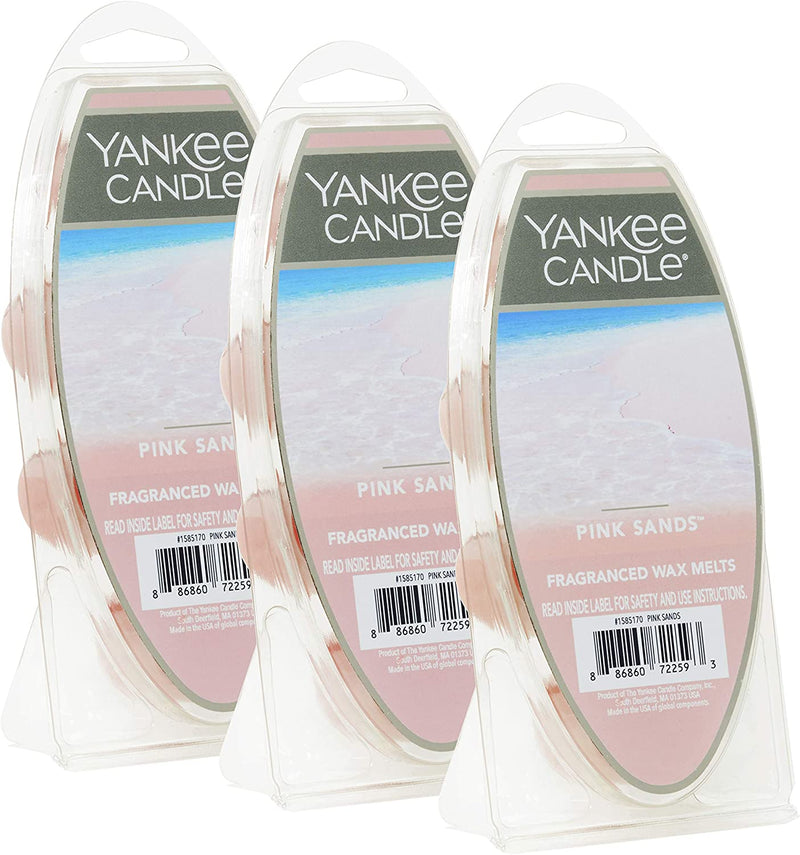 Yankee Candle Home Sweet Home Wax Melts, 3 Packs of 6 (18 Total)  Yankee Candle Company Pink Sands  