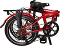Solorock 20" 7 Speed Steel Folding Bike, Hunter Sporting Goods > Outdoor Recreation > Cycling > Bicycles SoloRock Matt Red  