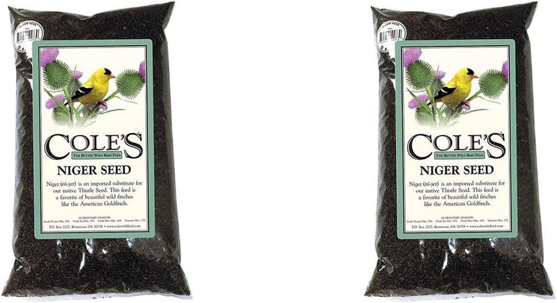 Cole'S NI05 Niger Bird Seed, 5-Pound Animals & Pet Supplies > Pet Supplies > Bird Supplies > Bird Food Cole's Wild Bird Products Two Pack  