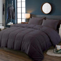 Comforter Bed Set - All Season Chocolate down Alternative Quilted Comforter Bed Set - 100% Cotton 800 Thread Count - Duvet Insert or Stand Alone Comforter - 3 Pcs Set - Oversized Queen Home & Garden > Linens & Bedding > Bedding > Quilts & Comforters BSC Collection Dark Grey King/California King 