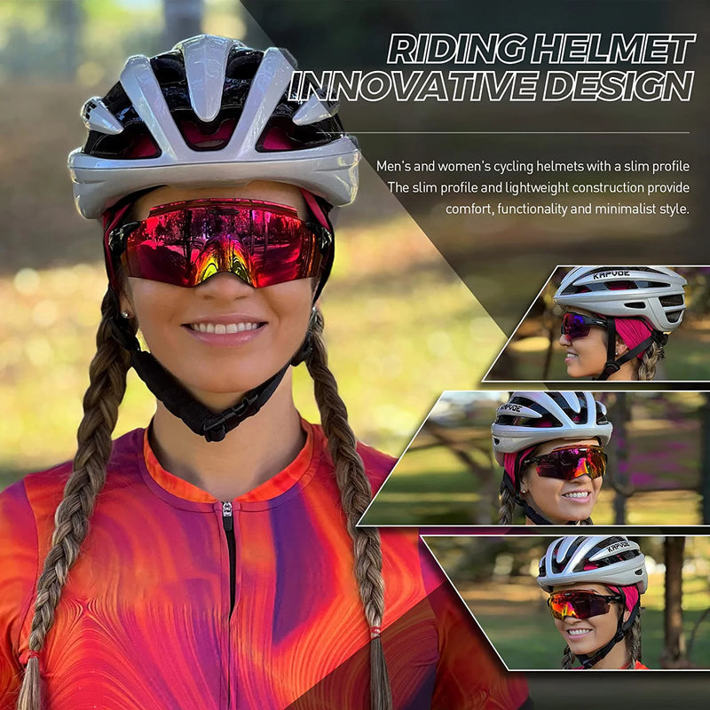 KAPVOE Adult Bike Helmet Cycling Women Men MTB Specialized Adjustable Bicycle Helmets Sporting Goods > Outdoor Recreation > Cycling > Cycling Apparel & Accessories > Bicycle Helmets KAPVOE   