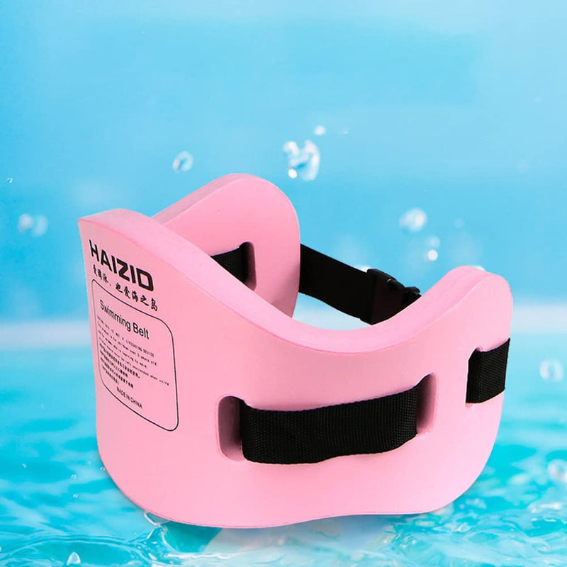Float Safety Swim Trainer Swimming Belt with Adjustable Swim Belts Secure Clip Buckle Jogging Pool Fitness Tool Swim Training Equipment(61X20.5Cm/24X8Inch) Pink Sporting Goods > Outdoor Recreation > Boating & Water Sports > Swimming Generic   