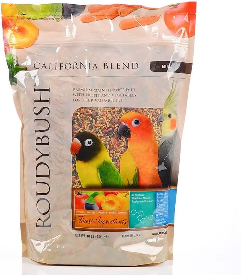 Roudybush California Blend Bird Food, Mini, 10-Pound (210MICB), B113 Animals & Pet Supplies > Pet Supplies > Bird Supplies > Bird Food Roudybush, Inc.   
