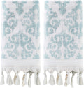 SKL Home Mirage Fringe 100% Turkish Cotton Bath Towel, 28" X 54", Coral Pink Home & Garden > Linens & Bedding > Towels Saturday Knight Ltd Aqua Hand Towel Set 