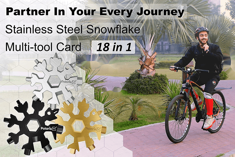 64 in 1 Combo Wallet Multitool Set, 46 in 1 Credit Card Multitool & 18 in 1 Snowflake Multitool, Wallet Multitool/Screwdriver/Bottle Opener/Cutter/Glass Breaker/Travel Camping Adventure Multitool Card Sporting Goods > Outdoor Recreation > Camping & Hiking > Camping Tools POLARISGOODS   