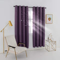 MANGATA CASA Kids Blackout Curtains with Moon & Star for Bedroom-Cutout Galaxy Window Curtains & Drapes with Grommet for Nursery Living Room-Baby Curtains 63 Inch Length 2 Panels(Beige 52X63In) Home & Garden > Decor > Window Treatments > Curtains & Drapes MANGATA CASA Purple 52x72inch-2panels 