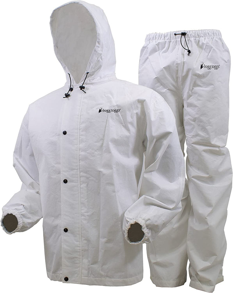 FROGG TOGGS Men'S Classic All-Sport Waterproof Breathable Rain Suit Sporting Goods > Outdoor Recreation > Winter Sports & Activities FROGG TOGGS White X-Large 