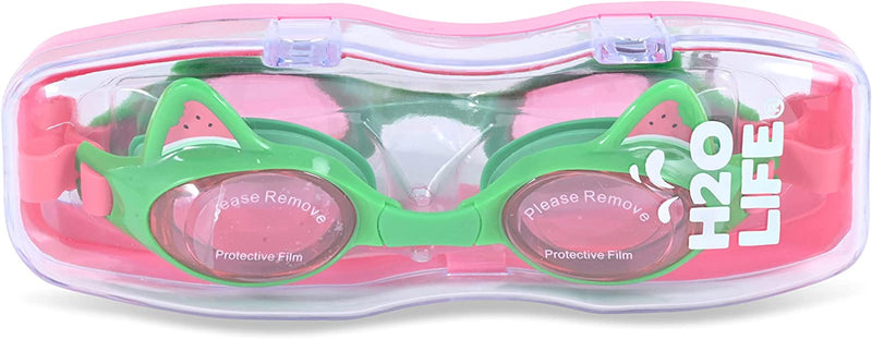 H2O Life Kids Swim Goggles for Girls and Boys Fun Toddler Swimming Eyewear Protection for Children Sporting Goods > Outdoor Recreation > Boating & Water Sports > Swimming > Swim Goggles & Masks H2O Life   