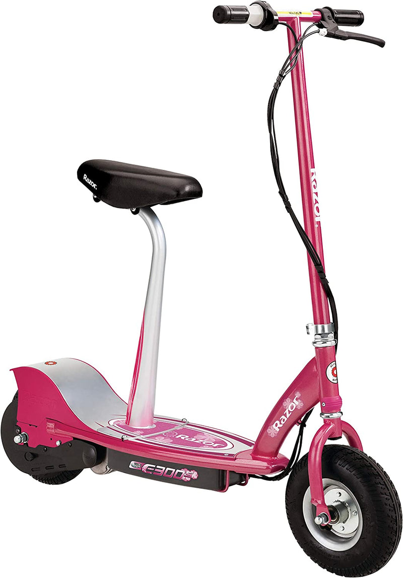 Razor 13113614 E300 Electric Scooter Sporting Goods > Outdoor Recreation > Cycling > Bicycles Razor USA, LLC Sweet Pea Seated Ride (E300s) 
