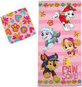 Gabby'S Dollhouse, Gabby, Mercat and Pandy Kids Bath/Pool/Beach Soft Absorbent Cotton Terry Towel with Washcloth 2 Piece Set, 50 in X 25 In, (Official Dreamworks Product) by Franco Home & Garden > Linens & Bedding > Towels Franco Paw Patrol Girls 25 in x 50 in 