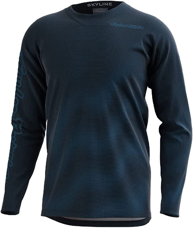 Troy Lee Designs Cycling MTB Bicycle Mountain Bike Jersey Shirt for Men, Skyline LS Chill Sporting Goods > Outdoor Recreation > Cycling > Cycling Apparel & Accessories Troy Lee Designs Waves Dark Slate Blue Small 