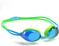 FITCO Swim Goggles for Kids Youth Adults,Quick Adjustable Strap Swimming Goggles with 4 Interchangeable Nose Pieces Sporting Goods > Outdoor Recreation > Boating & Water Sports > Swimming > Swim Goggles & Masks FITCO A-blue&green  