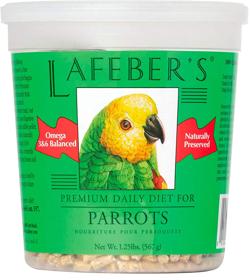 Lafeber Premium Daily Diet Pellets Pet Bird Food, Made with Non-Gmo and Human-Grade Ingredients, for Parrots, 5 Lb