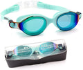 Poderleo Swim Goggles,Anti Fog Swimming Goggles,Uv Protection No Leaking Polarized Swim Goggles for Men Women Adult
