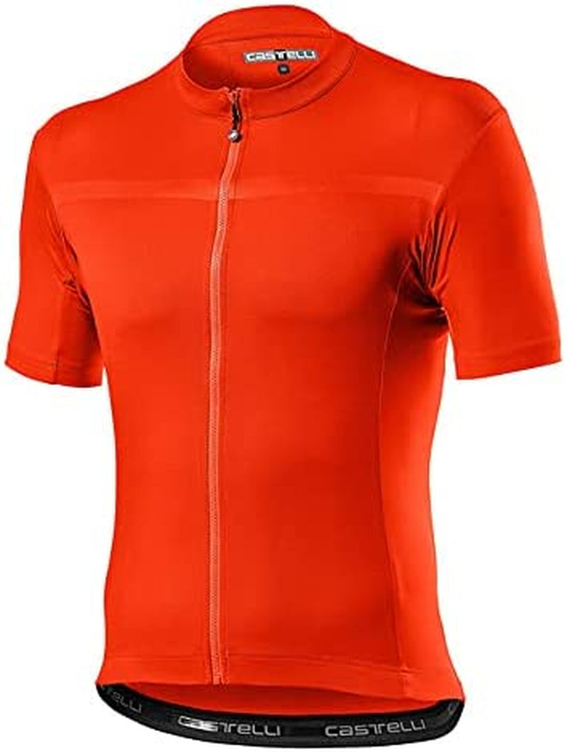 Castelli Cycling Classifica Jersey for Road and Gravel Biking I Cycling Sporting Goods > Outdoor Recreation > Cycling > Cycling Apparel & Accessories Castelli Brilliant Orange Small 
