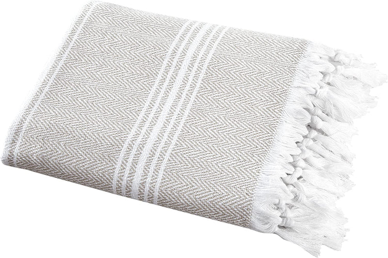SALBAKOS Incredibly Soft, Turkish Peshtemal Fouta Towel, Eco-Friendly and Oeko-Tex Certified 100% Cotton, Herringbone for Spa Bath Pool Sauna Picnic Throw Blanket | Toallas De Baño (40”X70”, Green)