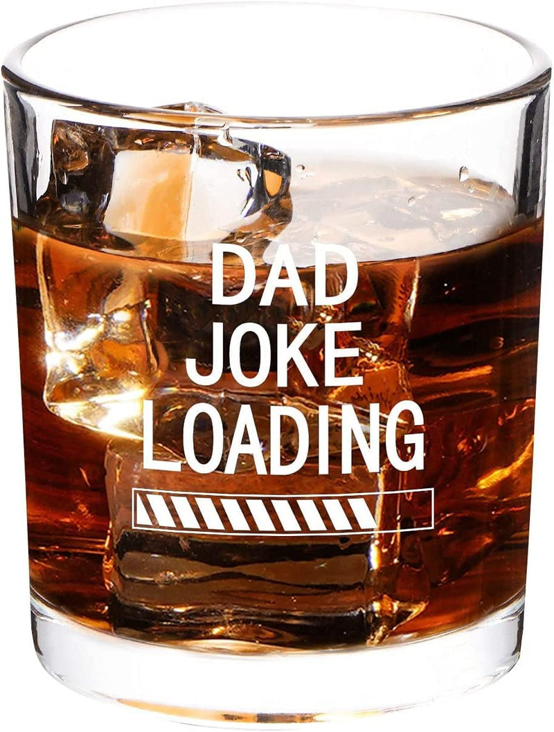 Dad Gift - Dad Joke Loading Whiskey Glass, Funny Old Fashioned Whiskey Glass for Men, Dad, New Dad, Father, Grandpa, Gift Idea for Birthday, Father'S Day, Thanksgiving, Baby Shower Home & Garden > Kitchen & Dining > Barware Gtmileo   