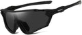 VAGHOZZ Polarized Cycling Sunglasses UV Protection for Men Women Unisex Eyewear Shades for Driving Fishing Outdoor Running Sporting Goods > Outdoor Recreation > Cycling > Cycling Apparel & Accessories VAGHOZZ D1  