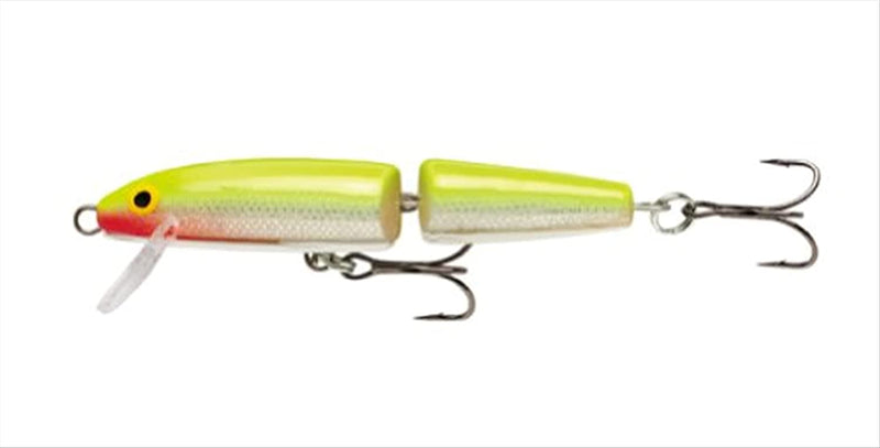 Rapala Jointed 09 Fishing Lure, 3.5-Inch, Silver Fluorescent Chartreuse Sporting Goods > Outdoor Recreation > Fishing > Fishing Tackle > Fishing Baits & Lures Rapala   