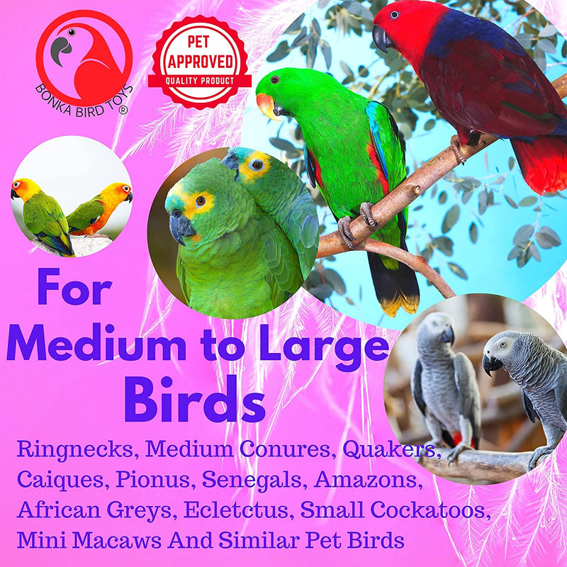 Bonka Bird Toys 867 Big Stick Colorful Wood Chew Beak Parrot Parrotlet Budgie Macaw African Grey Animals & Pet Supplies > Pet Supplies > Bird Supplies > Bird Toys Bonka Bird Toys   