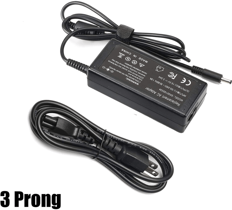 65W&45W AC Adapter Laptop Charger for Dell Inspiron 5570 5559 5558 5555 5566 5567 5593 5759 5755 5758 5767 5770 3590 3580 3558 3580 3583 3585 3558 3567 3493 7558 7370 7437 Power Supply Cord