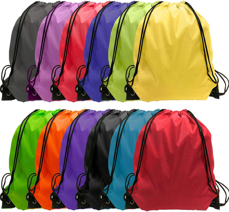 Drawstring Backpack Bulk Nylon Drawstring Bag String Backpack Bulk for Gym Party Trip School 12 Colors Home & Garden > Household Supplies > Storage & Organization GoodtoU 12 Colors 12 