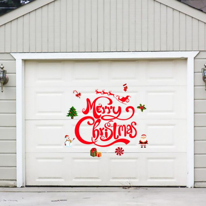 Merry Christmas Garage Door Magnets, Reusable Christmas Garage Door Decorations Set for Window Xmas Holiday Party Decor Supplies Home Home & Garden > Decor > Seasonal & Holiday Decorations& Garden > Decor > Seasonal & Holiday Decorations 704352463 Type B  