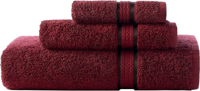 COTTON CRAFT Ultra Soft 6 Piece Towel Set - 2 Oversized Large Bath Towels,2 Hand Towels,2 Washcloths - Absorbent Quick Dry Everyday Luxury Hotel Bathroom Spa Gym Shower Pool - 100% Cotton - Charcoal Home & Garden > Linens & Bedding > Towels COTTON CRAFT Burgundy 3 Piece Towel Set 