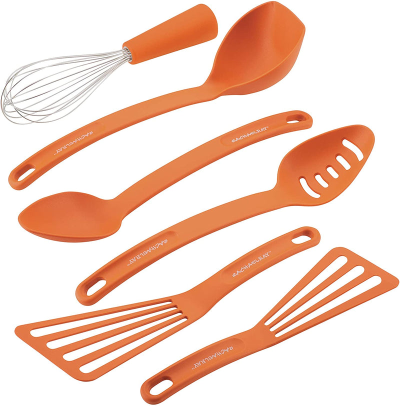 Rachael Ray Gadgets Utensil Kitchen Cooking Tools Set, 6 Piece, Orange Home & Garden > Kitchen & Dining > Kitchen Tools & Utensils Meyer Orange  